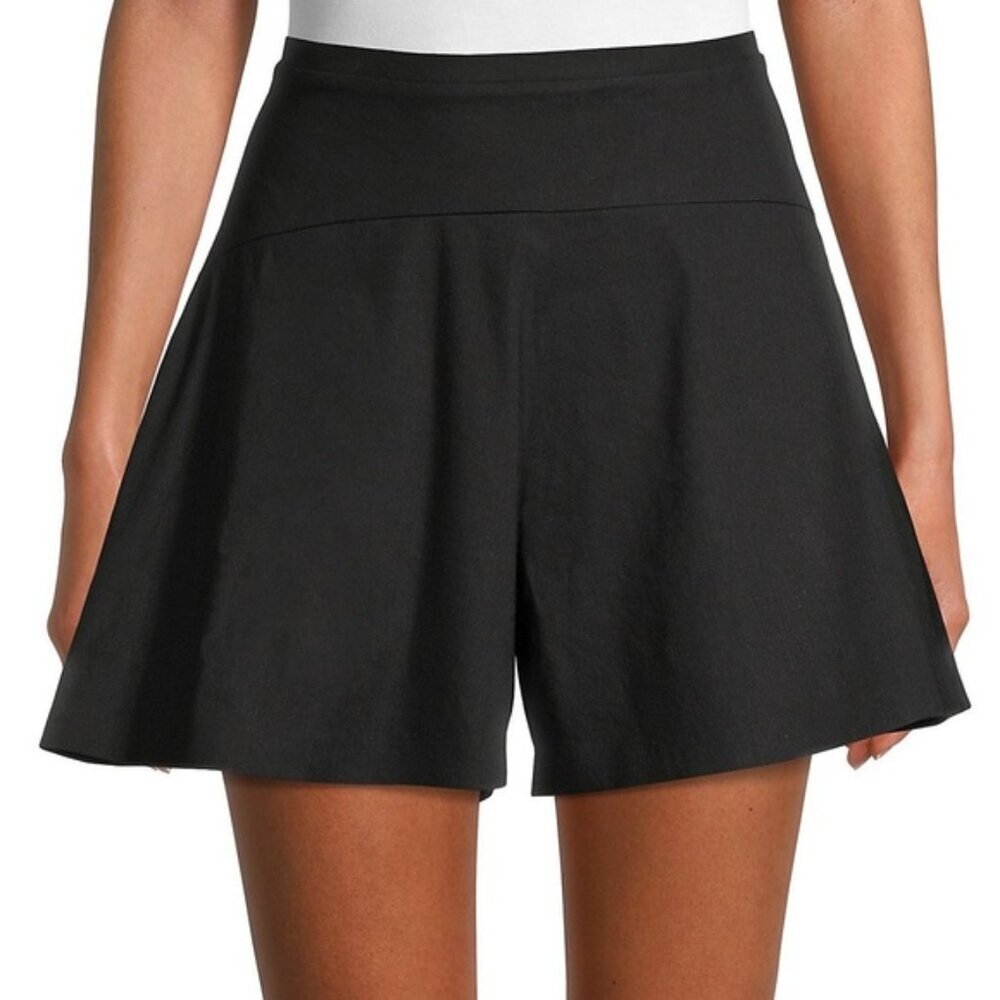 Vince Black Women's Flounce Shorts Size 4 high waisted 51096